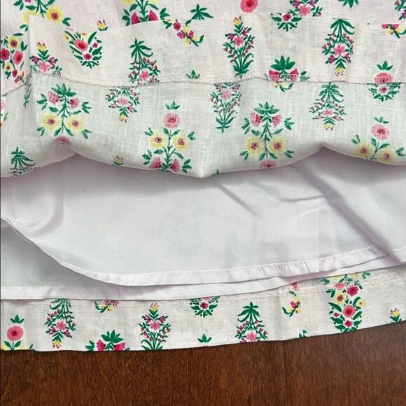 Ann Taylor Linen Blend Light Pink Floral A-Line Skirt, Size 6, NWT - Picture 4 of 11
